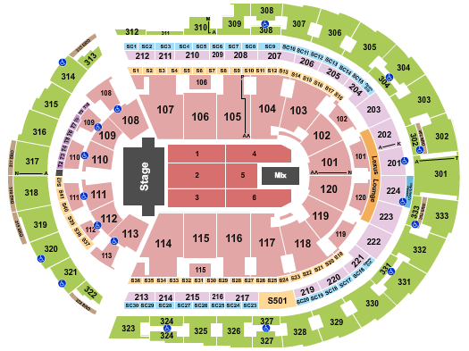 Bridgestone Arena Trans-Siberian Orchestra Seating Chart